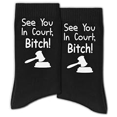 Bold Legal Statement Sock White