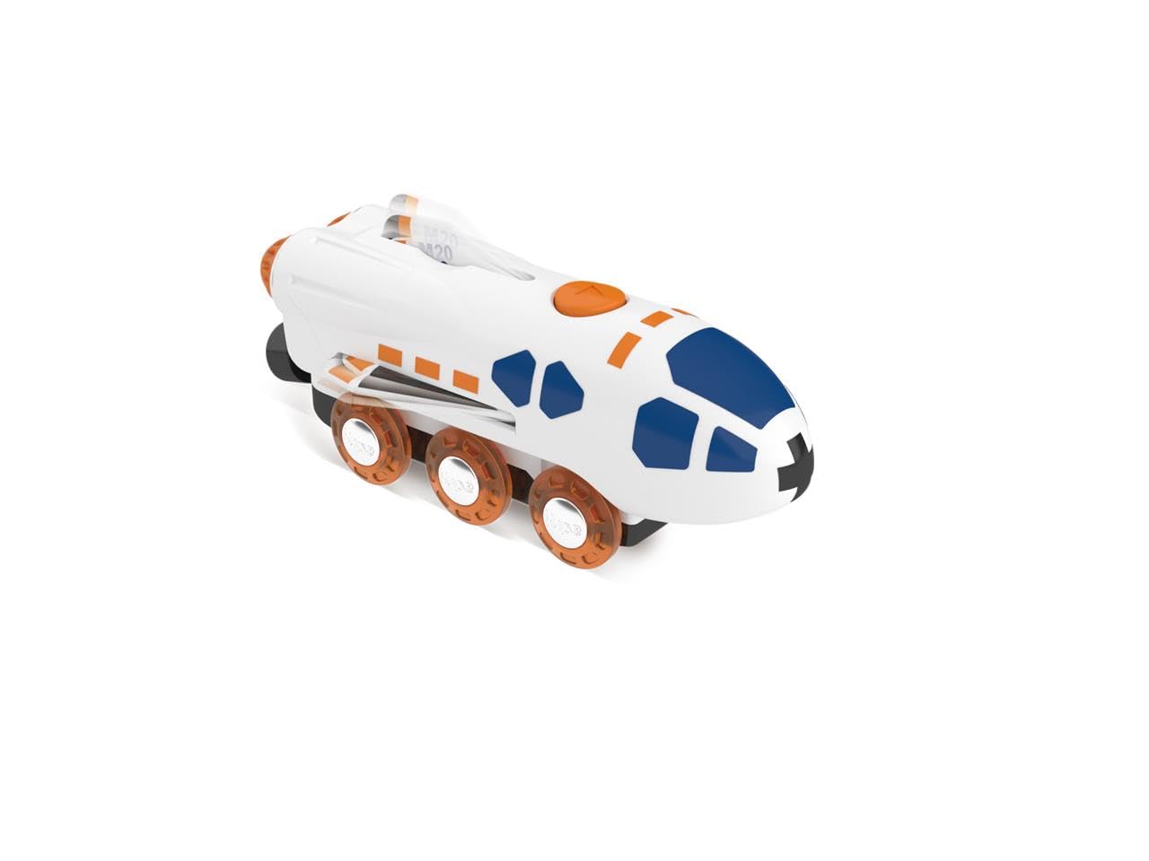 Hape Navetta Spaziale - ferrovia elettrica con Aspetto Spaziale, per Bambini dai 3 Anni in su