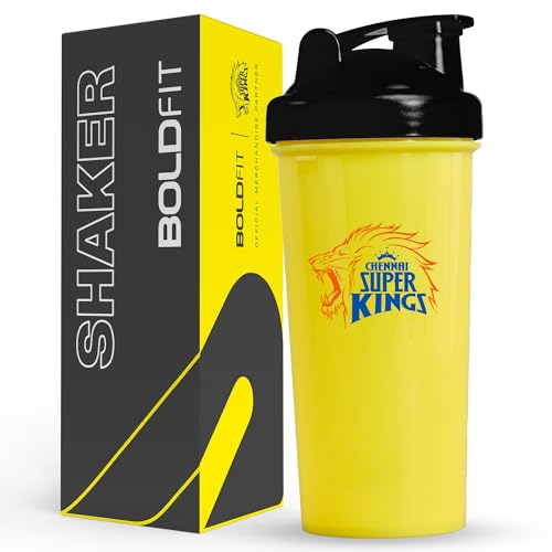 Chennai Super Kings (CSK) Official Merchandise Gym Shaker for Protein Shake Leakproof Shaker Bottles for Protein, Preworkout and Bcaa Shake, Protein Shaker Bottle for Gym Men & Women Yellow Black (B0D1CMKQGD) Amazon Price History, Amazon Price Tracker