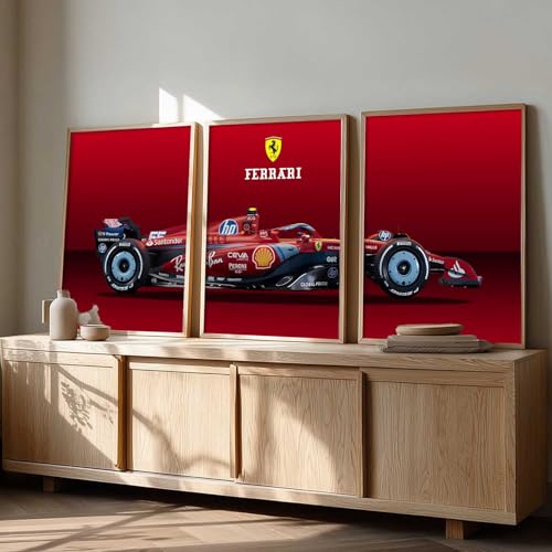 Image of kotart Big Sports Car Framed Posters Gift Items for Boys Room Wall Decoration Bedroom Living Room Office Studio Decor | Car Poster Frame for Wall Decor Set Of 3 Size (13 X 17 inch)