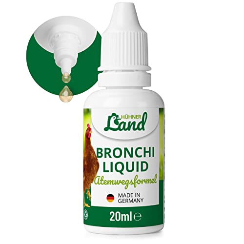 HÜHNER Land Winter Bronchi Liquid 20ml für Hühner – Unterstützung der Atemwege, bei Hühnerschnupfen & Erkältung beim Huhn, ätherische Öle zur natürlichen Verbesserung der Atemwege & Futteraufnahme