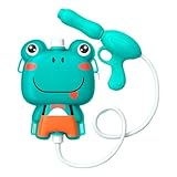 Brinquedo Mochila Lança Água Jato Animais Crianças Cor:Verde
