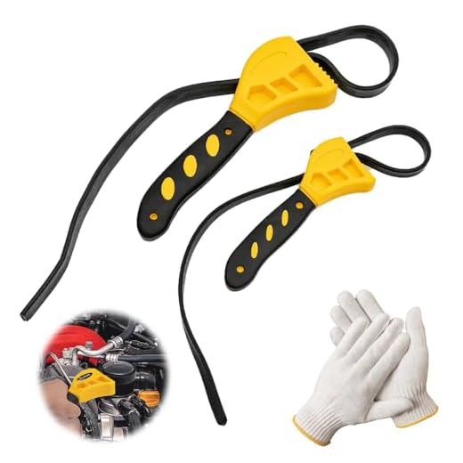Rubber Strap Wrench Set with Gloves