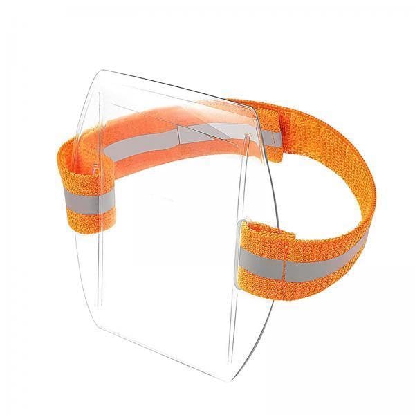 2X Armband ID Card Holder PVC Arm Holder for Men Women Office Business Clear
