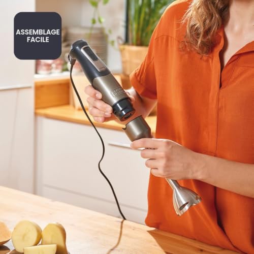 Mixeur Plongeant Black & Decker BXHBA1200E – 1200 W, 21 Vitesses, Turbo - vue 7