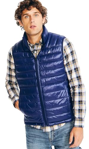 Image of Nautica Men's Lightweight Puffer Vest - Wind & Water-Resistant