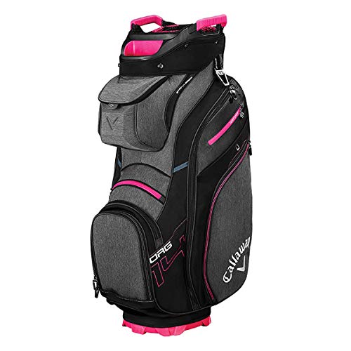 Callaway Golf 2019 Org 14 Cart Bag, Black/Titanium/Pink