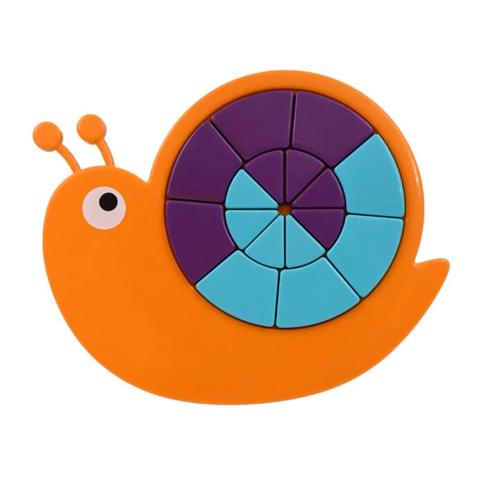 unine Toys Snail Puzzle Kids, Mini Travel Puzzle Games & Pre School Toys Develops Motor & Reasoning Skills STEM Educational Toy, Birthday Gifts 3-6 Year Kids, Brain Games for Kids, (Big Box Packing)