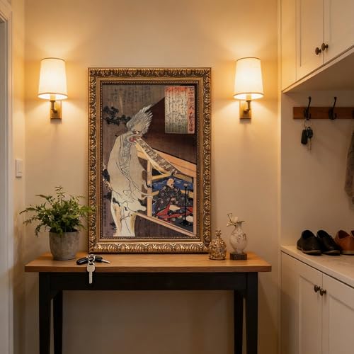 Impression sur toile Kuniyoshi premium avec cadre suspendu - 5