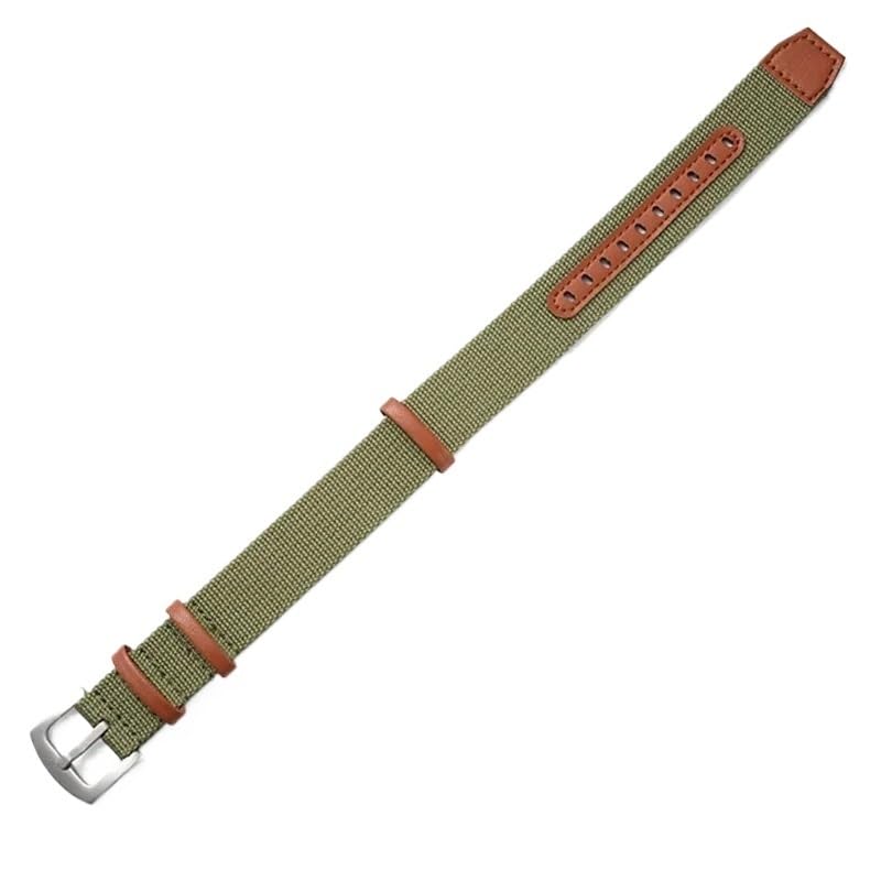 Bracelet Hamilton Khaki Field 20mm en cuir et nylon de style militaire chic chic