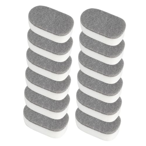 Yardwe 12 Piezas Esponjas para Limpieza de Cocina y Baño Esponja para Lavar Platos con Doble Cara Alta Absorción Espuma Rica y Resistente para Uso Diario Color Gris y Blanco