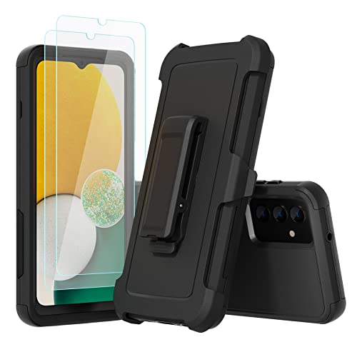Compatible With Samsung Galaxy A13 5G Case(Not For A13 4G), With Belt Clip Holster Heavy Duty Rugged Shockproof Full Body Protection Kickstand Phone Case For Samsung Galaxy A13 5G (Black) #TOP1