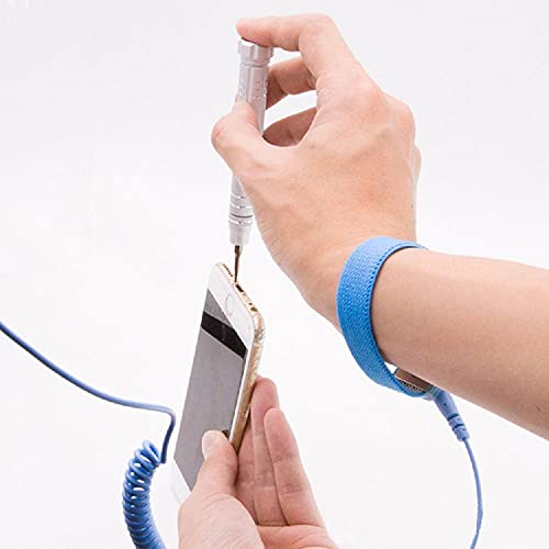 Aituo Anti-Static Wrist Strap Grounding Wrist Strap Grounding Band ESD Discharge - Prevents Build up of Static Electricity