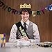 Birthday King Crown and Sash Set for Men Birthday Gifts for Men Gold King Costume Party Favors Party Decorations for Him