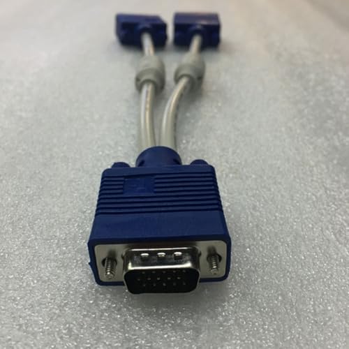 Adaptador macho a hembra doble STOBAZA con material ABS resistente y cable divisor VGA de precisión 5