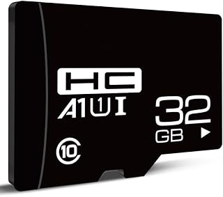 1PC 32GB Memory Card, UHS-I Storage Card, High Speed, Fat 32, Class 10, Full HD Video, Micro SDHC Card for Security Cameras, Game Cams