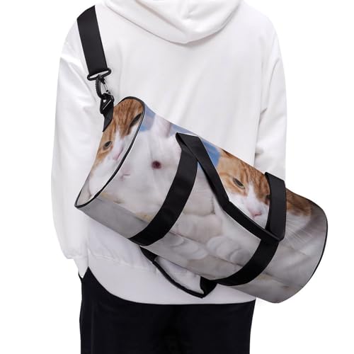 Sac de sport gym chat lapin blanc pour ne plus manquer de place