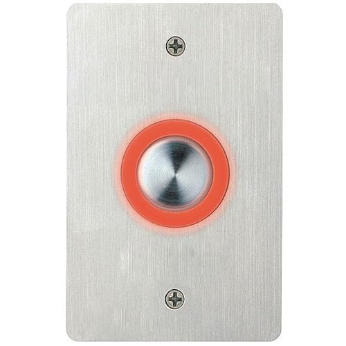 PEB-1S PEB Series Narrow Piezoelectric Switch, Stainless-Steel Faceplate