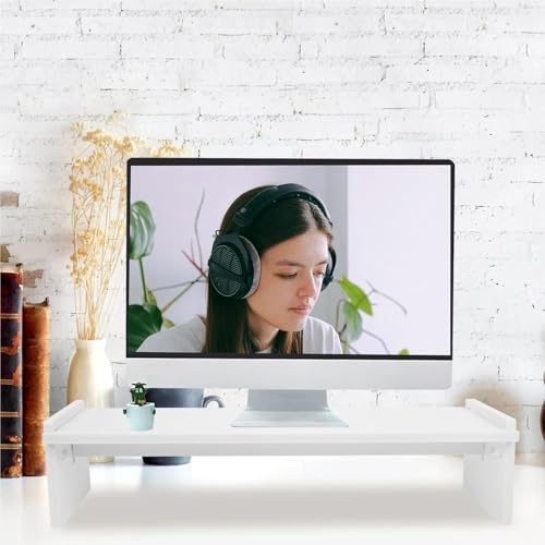 Support pour ordinateur portable en bois avec rangement surélevé - 5