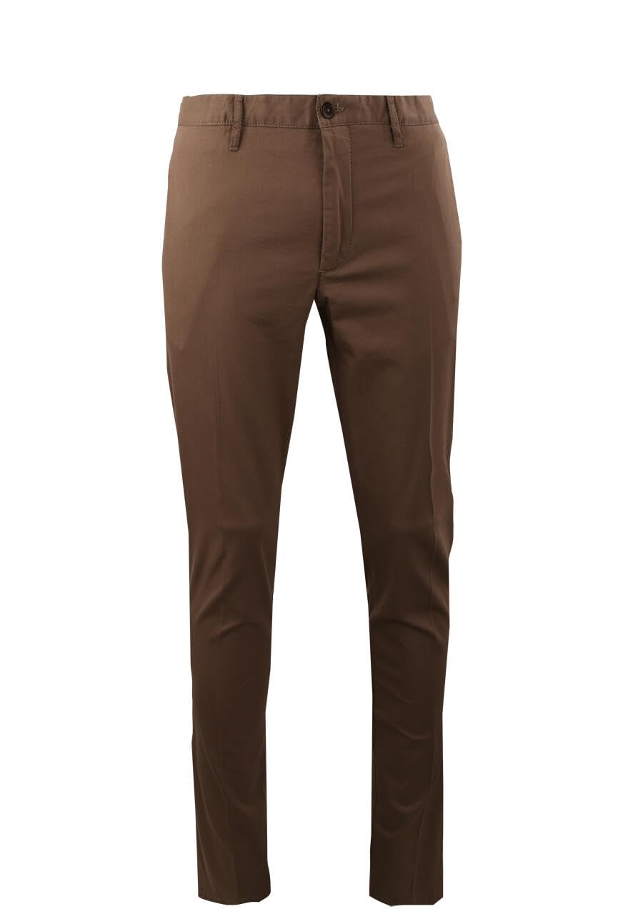 ALBERTO ROB - Business Cotton Chino, Pantalon de Trabajo, moca, 35W x 34L