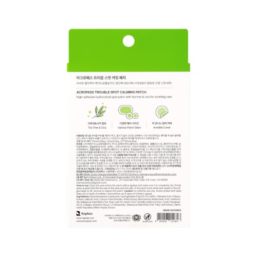 ACROPASS Trouble Spot Calming Patch, Ultra Slim Hydrocolloid Acne Pimple Patch with Tea Tree, CICA & Salicylic Acid, Invisible Matte Finish, 3 Sizes (10mm, 12mm, 22×16mm) (60 Count) - Image 8