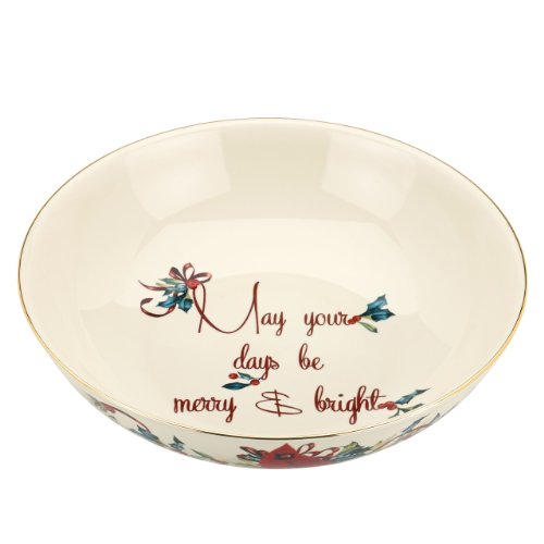 Lenox Winter Greetings Bowl, May Your Days be Merry and Bright
