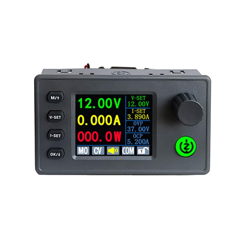 2PCS SK90C Voltage Regulator DC DC Buck Boost Power Converter 90W 6-36V to 0.5-36V 0-5A DC Regulated Power Supply with Cooling Fan Constant Current Volt Module