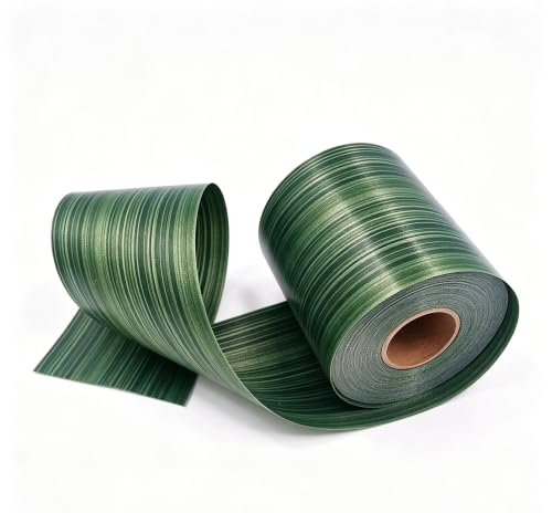 HEYIZHI Ti Leaf Ribbon 4 Inch x 50 Yards Hawaiian Green Plastic Lei Party Decor Realistic ti Leaf Pattern Plastic Ribbon for Hawaiian Leis, Luau Parties, Gift Wrapping, DIY Crafts and Tropical Decor