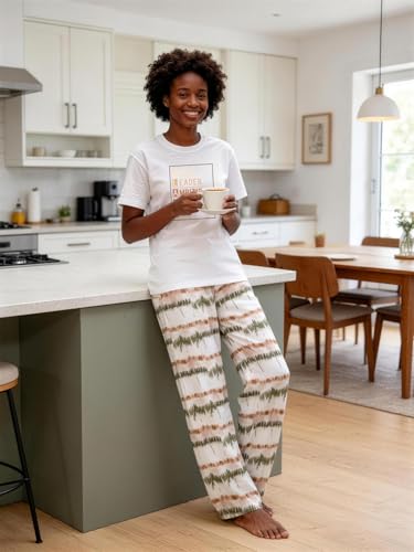 Image of Black History Pajamas, Graphic Matching Sets for Women, Magic Afro American Natural Hair Vintage Melanin T-Shirts and Pants