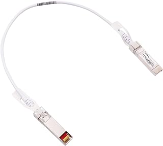 Wiitek 0.5m 10GbE SFP+ DAC Twinax Cable, 10Gbase-CU SFP+ Passive Copper Cable,for Ubiquiti, Fortinet, MikroTik, Mellanox and Cisco, Open Source Devices, White Colored