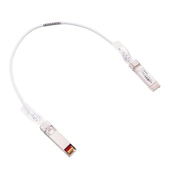 0.5m 10GbE SFP+ DAC Twinax Cable, 10Gbase-CU SFP+ Direct Attach Cable,for Ubiquiti UniFi UC-DAC-SFP+, Fortinet, MikroTik, Netgear, Supermicro, TP-Link and Cisco, White Colored