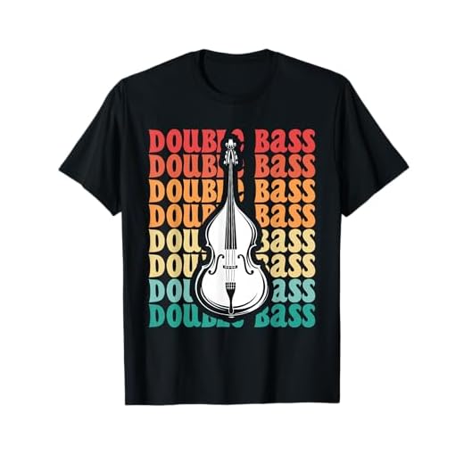 Instrumento Musical Contrabajo Vintage Músico Contrabajista Camiseta