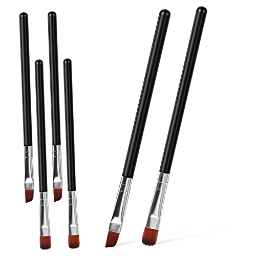 Ipetboom 6Pcs Eyebrow Brush Fine Angled Flat Makeup Brushes for Blending Eyeliner Eyeshadow and Filling Brows Travel Friendly Professional Tools for Natural Look