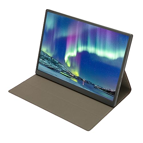 Bewinner Tragbarer, 10,5 Zoll 1920 X 1280 FHD IPS-Bildschirm, Zweiter Externer, Eingebauter Lautsprecher mit Schutzhülle, Spielmonitor für Laptop, Desktop, PS5/4, Switch