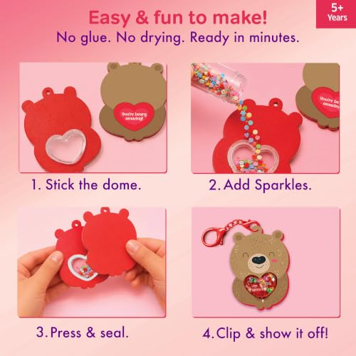 Image of Chalk & Chuckles Joydomes Amazing Bear, DIY Shaker Keychains & Bag Charms