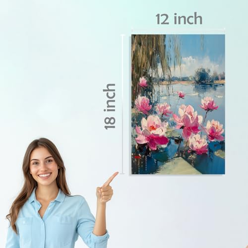 Image of SiddArtify Nature Wall Art Poster Print Set - Landscape Painting Decor for Living Room Bedroom Office - 12x18 inch Board Pack of 6