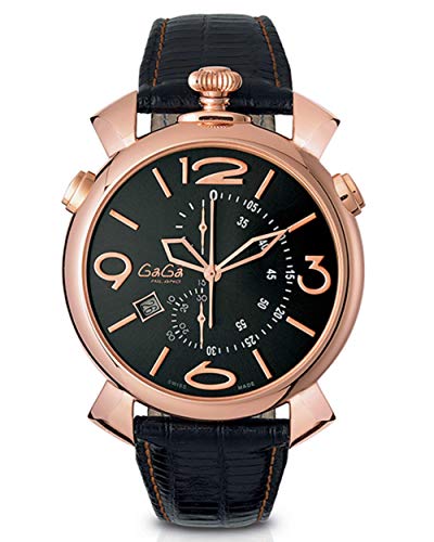 [KK~m]GAGA MILANO rv Y fB[X MANUALE THIN CHRONO 46mm }jA[46mm Nm 5098.02BK