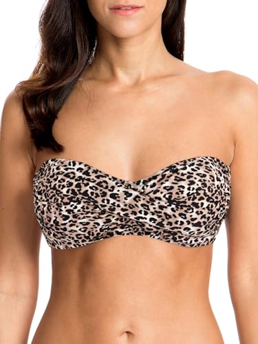Haut bikini bandeau à nouer dans le dos Ocean Blues avec maintien ajustable
