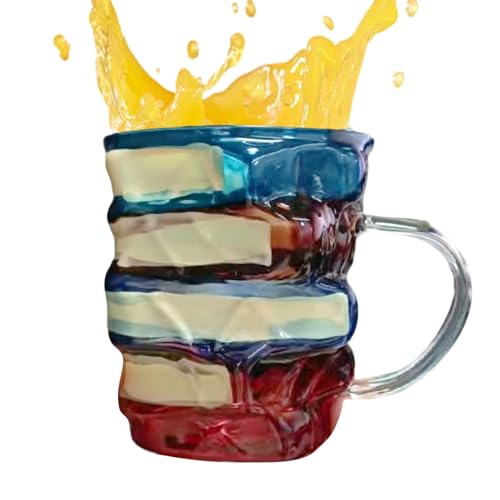 Evember Libro | Caffè Decorata con Libri da Biblioteca - Portabevande Colorato Per Donne Uomini Amanti Della Lettura Amici