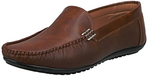 Image of Centrino Casual Loafers for Man | Shoes for Men Stylish | Lightweight Slip-On with Cushioned Insole | Comfortable Moccasin Shoes | Hand-Stitched Mens Loafer Shoes for Travel Office & Weekend Outings (9911)