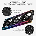 Thermalright TL-M12Q X3 120mm PC Case Fans, PWM ARGB Fans, 2000RPM High Airflow, Daisy-Chain, Infinity Mirror Lighting, 3-Pack - Image 2