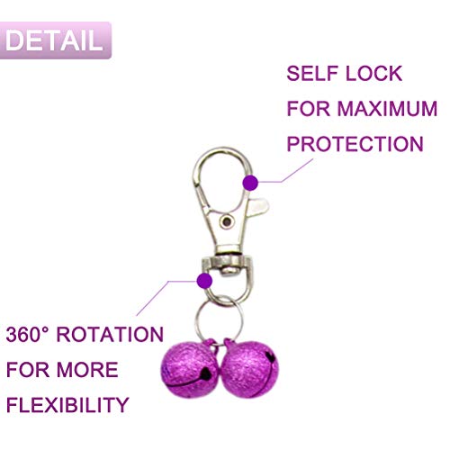 image for Barleygoo 30 Pack Pet Cat Collar Bells, Strong Loud Dog Collar Bells f