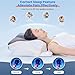 Medeuo Cervical Neck Pillow for Pain Relief - Ergonomic Memory Foam Pillow ，Cooling Breathable Cover for All Sleeping Positions Gray