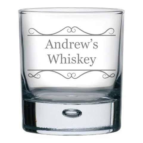 Personalised Engraved Whiskey Tumbler Glass Cover
