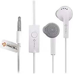 Fone De Ouvido Celular Branco Com Microfone e com bom grave 3.5 Mm