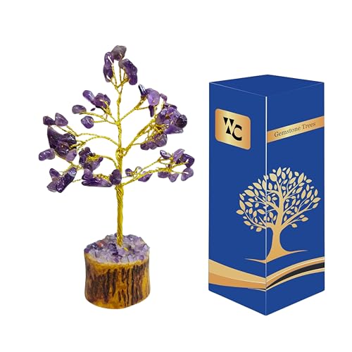 Wonder Care - Amethyst-Kristallbaum, Heimdekoration, Kristalle und Heilsteine, Weltraum-Kristall-Dekorationsbaum, Kristallgeschenke, Edelsteinbaum, Erntedankgeschenk