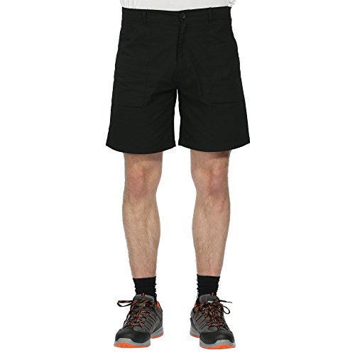 Regatta Men's Professional Action Water Repellent Multi Pocket Shorts, Black, 32inch