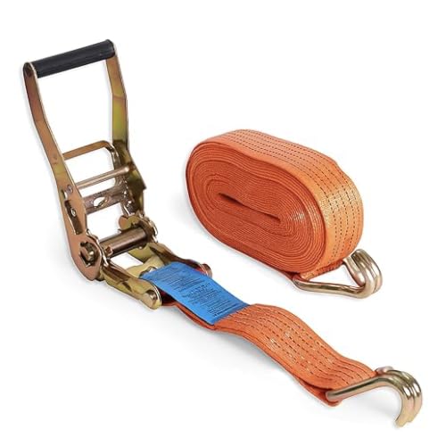 Image of Robustt Lashing Belt - Pack of 10 | Heavy Duty Ratchet Belt | 50mm x 10mtrs | Material | Double J Hooks Luggage Straps | Wear and Tear Resistant
