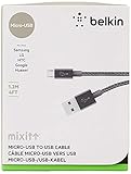 Belkin MIXIT? Metallic Micro USB Cable for Android Devices (Black, 4 Feet)