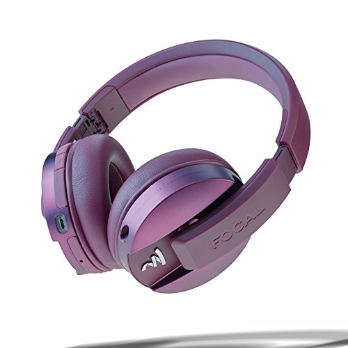 Focal Listen Wireless Chic Over-Ear Kopfhörer (faltbar, mit Bluetooth 4.1 aptX, zwei 'Cleare Voice Capture' Mikrofone, 20 h Akkulaufzeit) Violett
